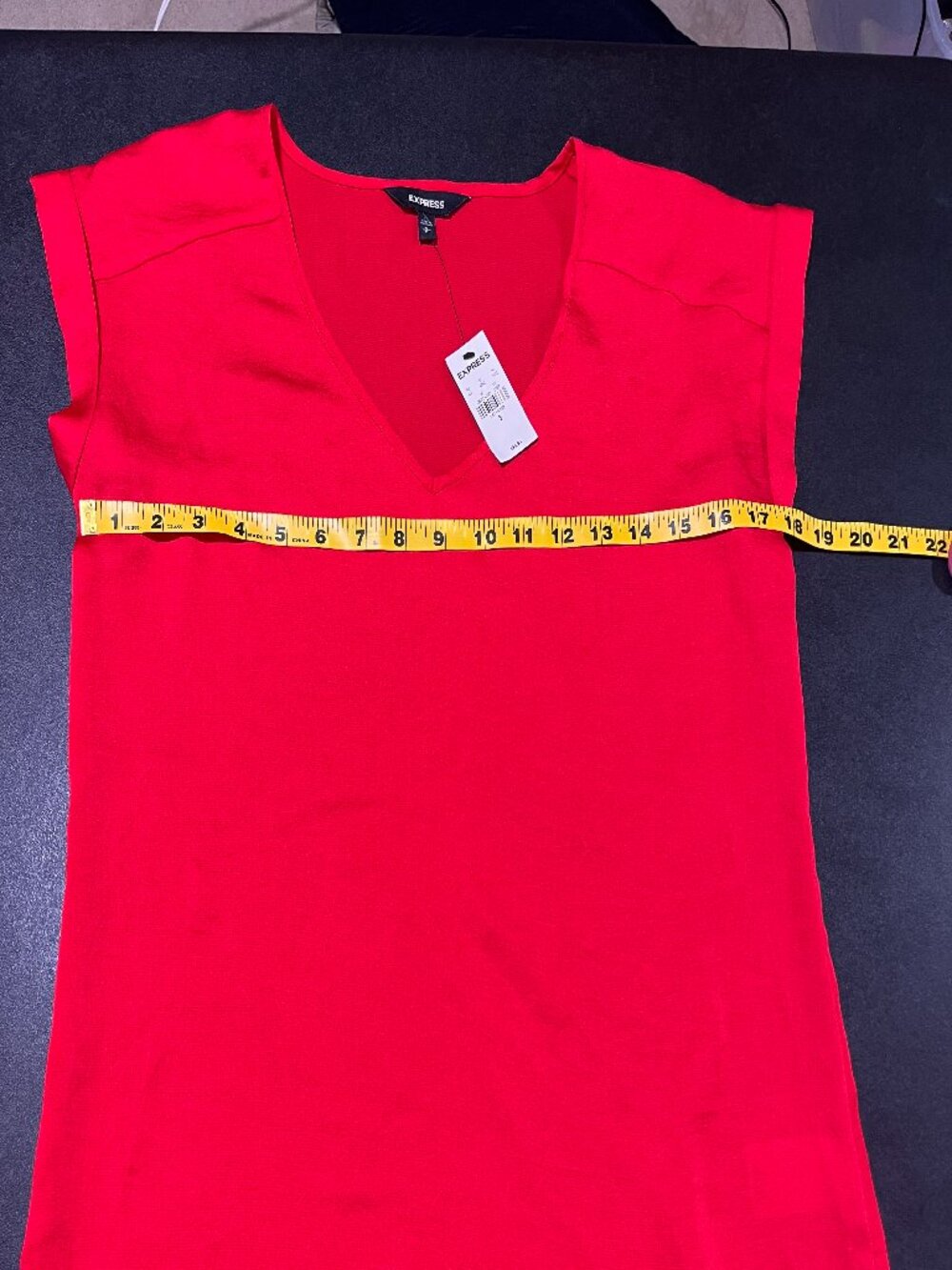 NWT Express Red V-Neck Blouse Size Small